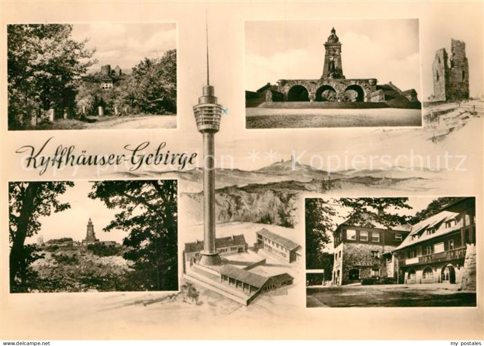 72951679 Kyffhaeuser Denkmal Ruine Turm Berghotel Gaststaette Kyffhaeuser - Bad Frankenhausen