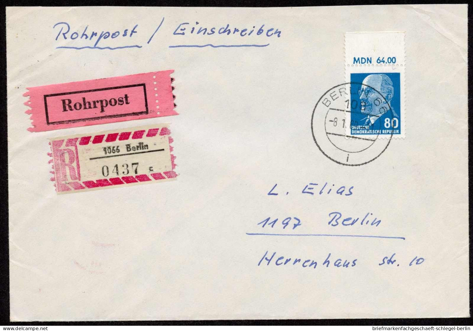 DDR, 1969, 1331 EF, Brief - Other & Unclassified