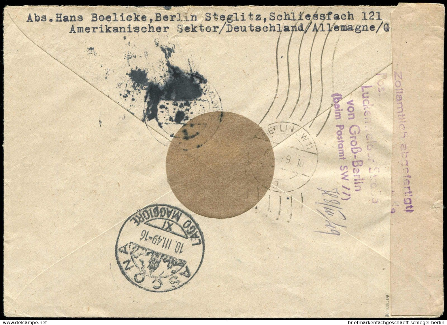 Berlin, 1949, 10 (2), 13 + 14, Brief - Other & Unclassified