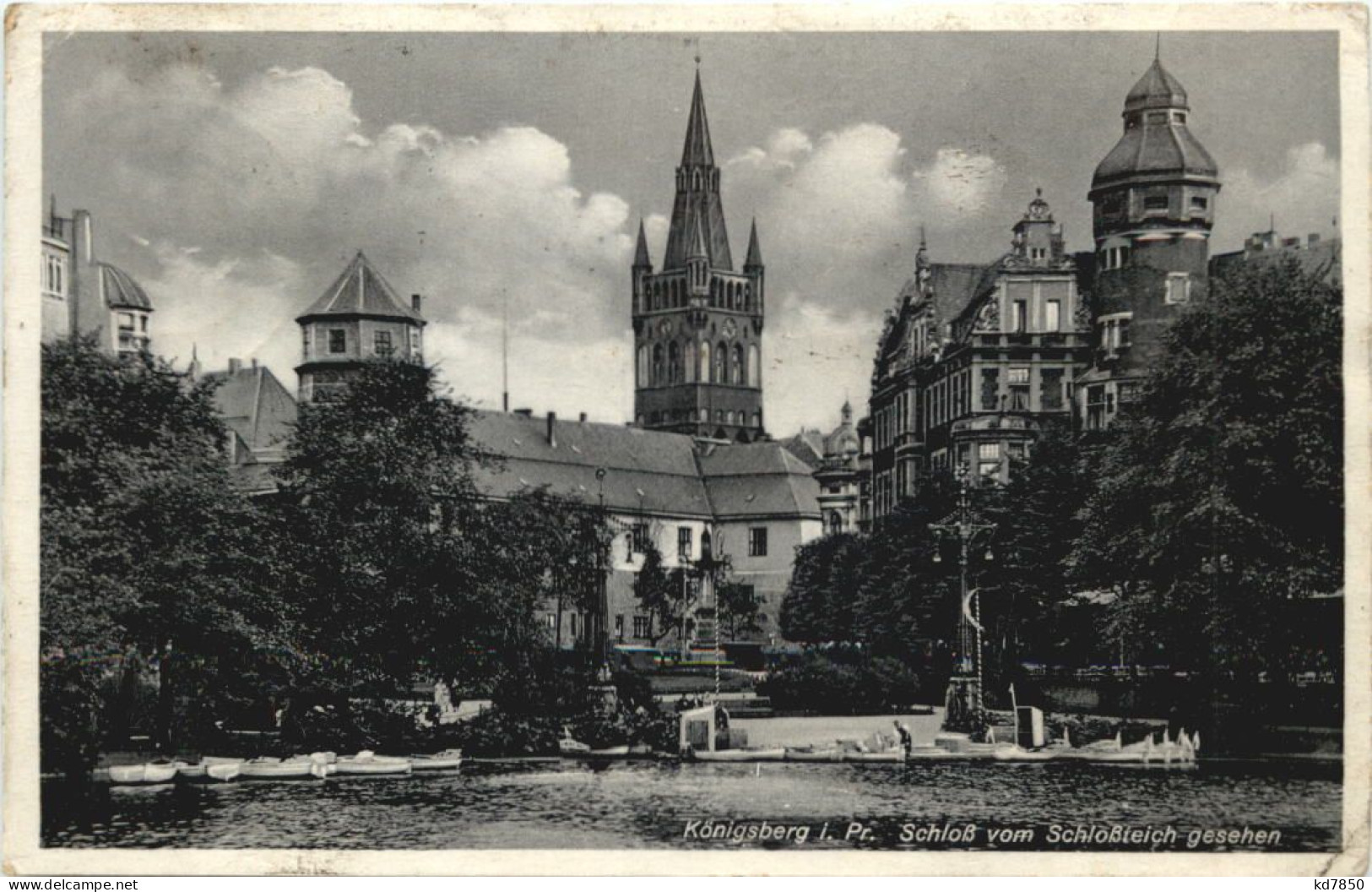 Königsberg - Schloss Vom Schlossteich - Ostpreussen