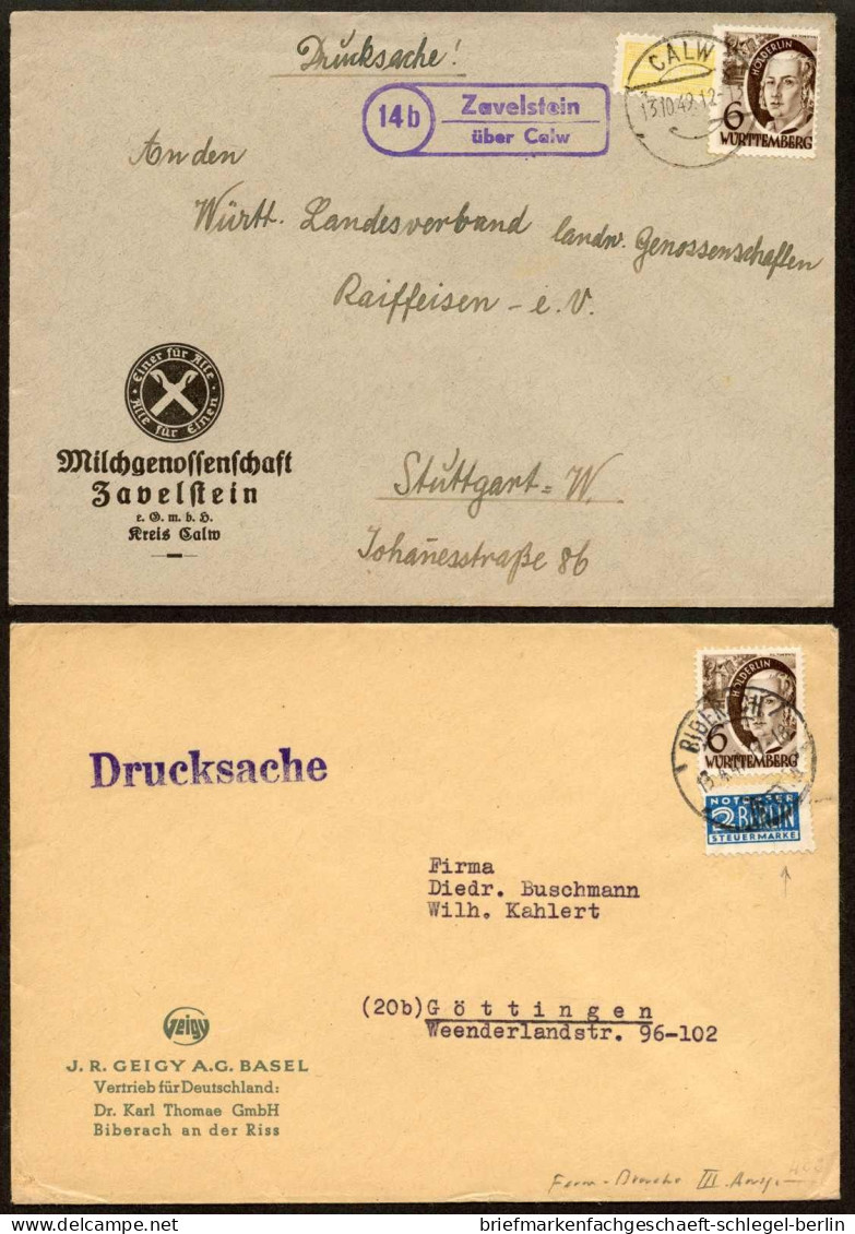 Französische Zone Württemberg, 1949, 31 EF, Brief - Andere & Zonder Classificatie