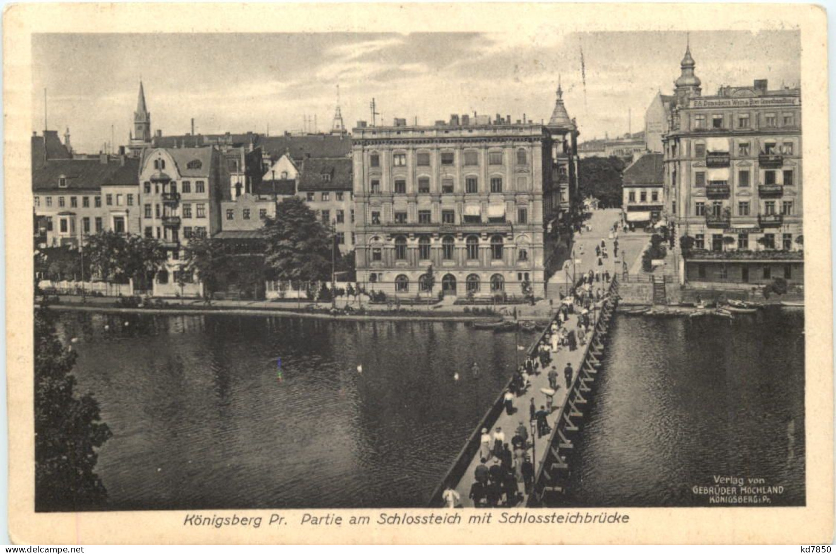 Königsberg - Partie Am Schlossteich - Ostpreussen