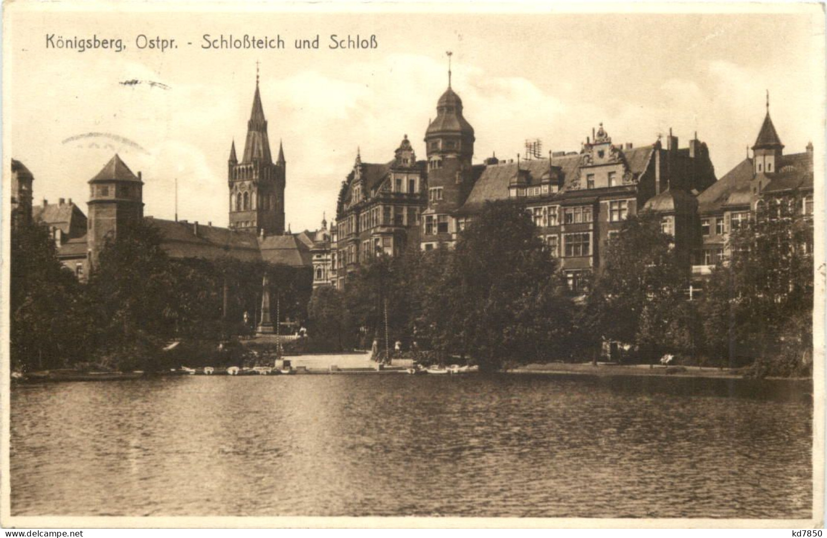 Königsberg - Schlossteich Und Schloss - Ostpreussen