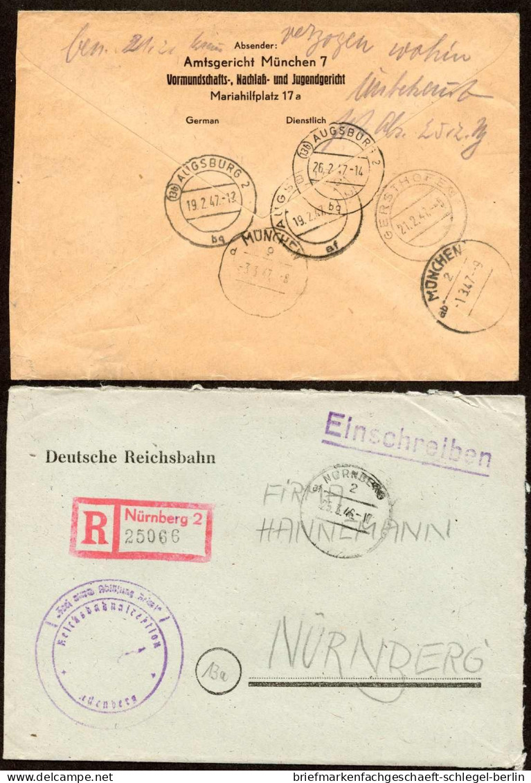 Amerik.+Brit. Zone (Bizone), 1945, FdA, Brief - Storia Postale