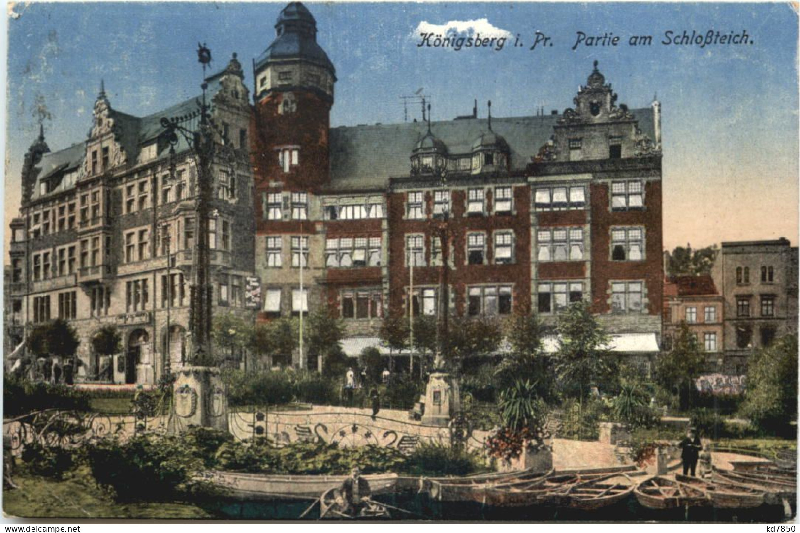 Königsberg - Partie AmSchlossteich - Ostpreussen