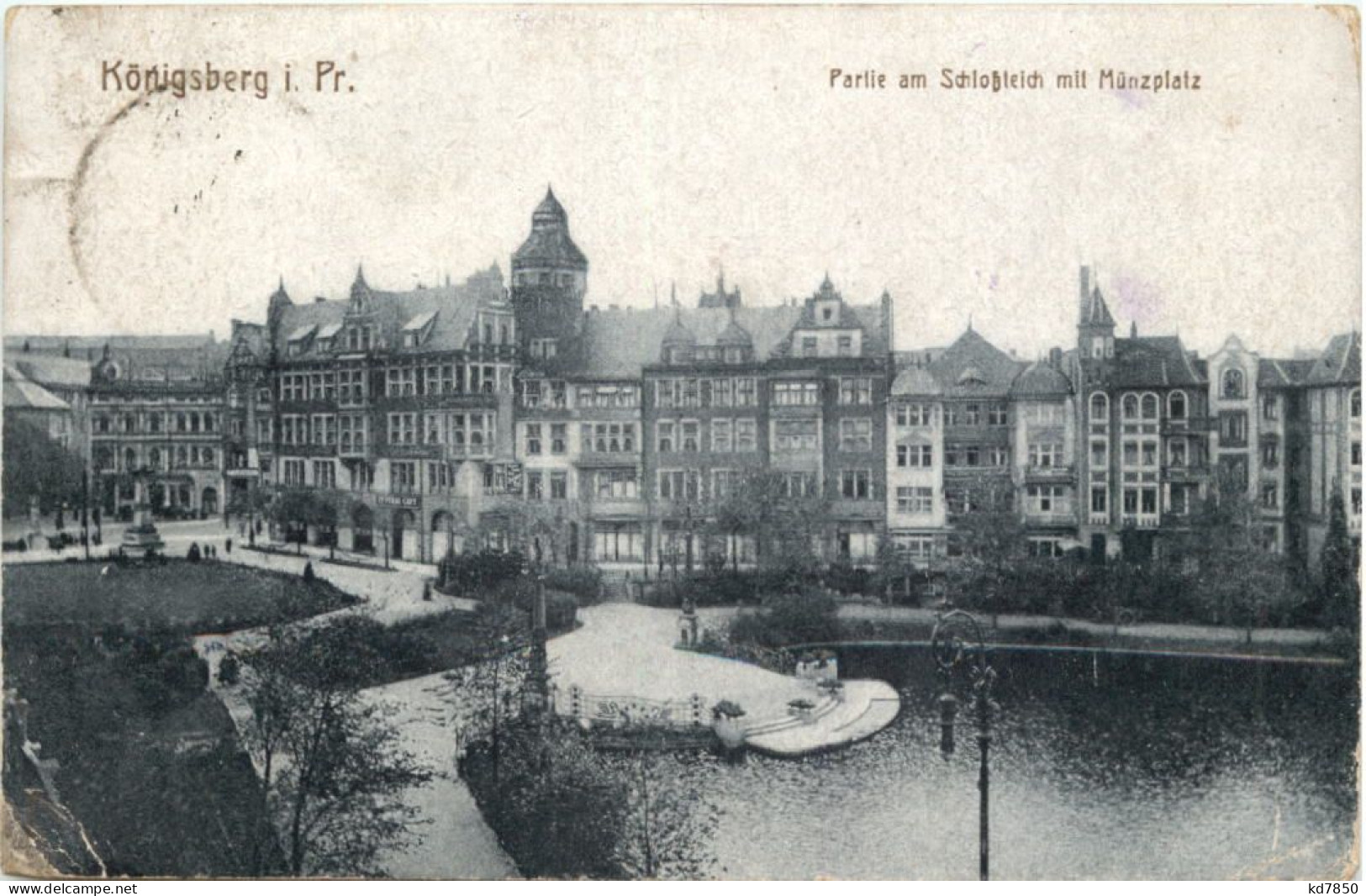 Königsberg - Partie Am Schlossteich Mit Münzplatz - Ostpreussen