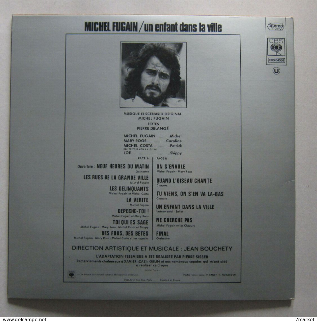 LP/ Michel Fugain - Un Enfant Dans La Ville/ Label CBS - 1971 - Autres - Musique Française