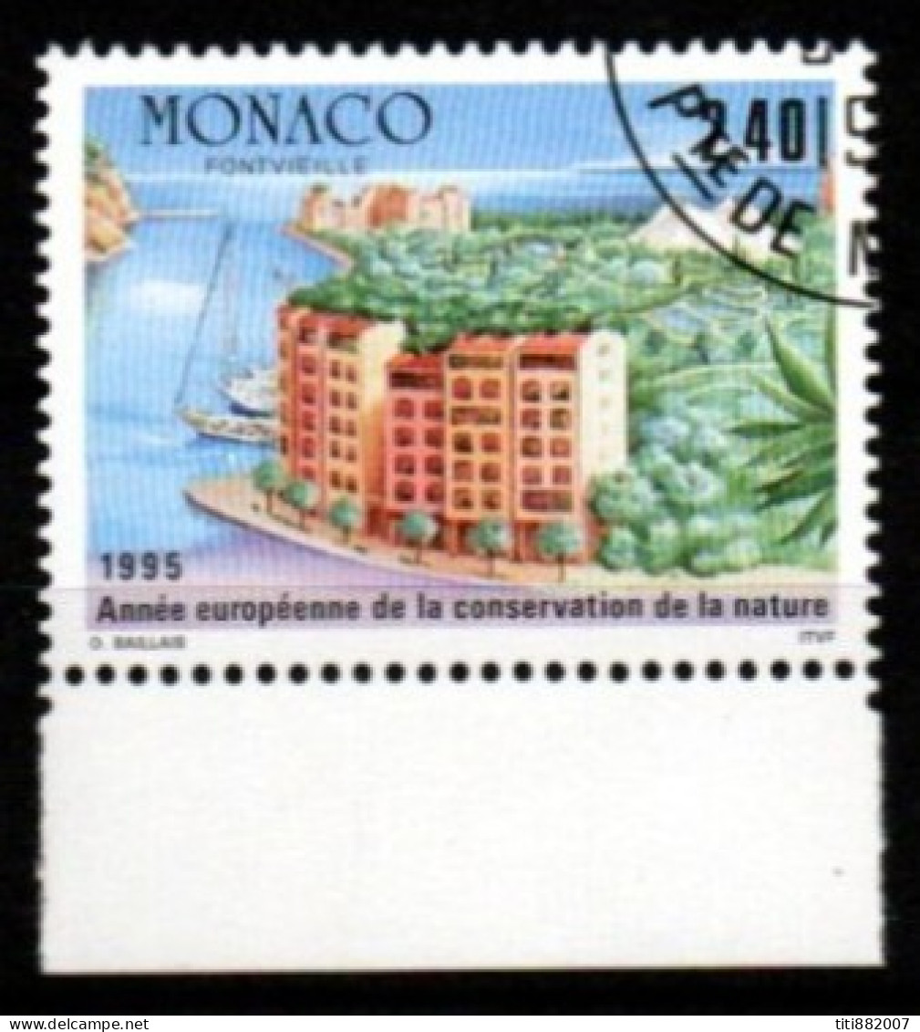 MONACO   -  1995 .  Y&T N° 1979 Oblitéré. Nature - Gebraucht