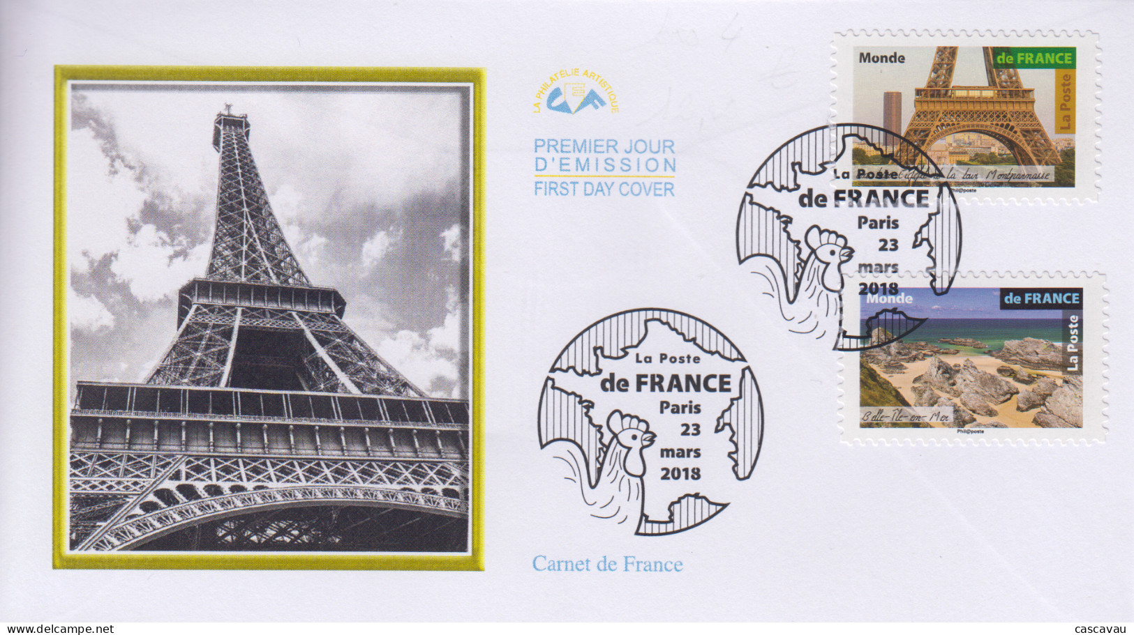 Enveloppe  FDC  1er  Jour   FRANCE    Carnet   De   France    2018 - 2010-2019