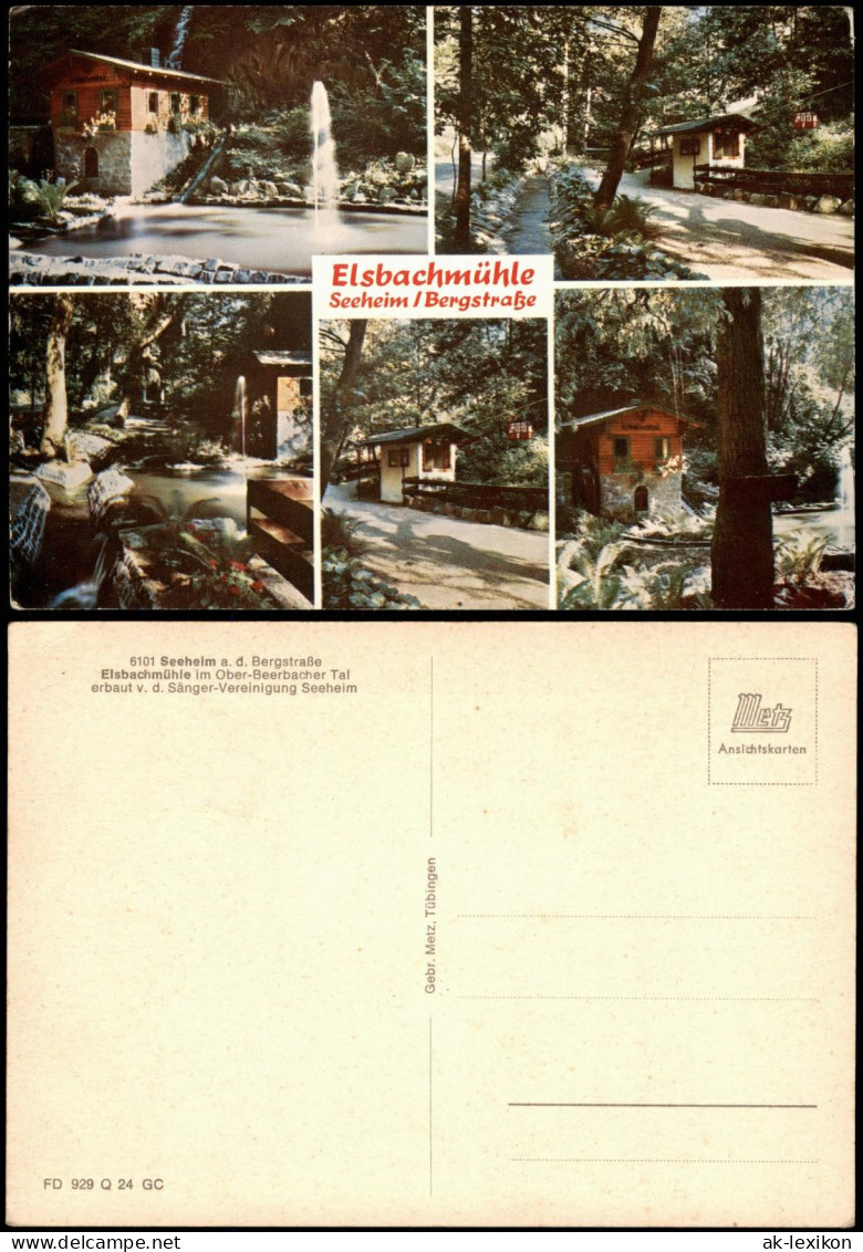 Ansichtskarte Seeheim-Jugenheim Elsbachmühle Im Ober-Beerbacher Tal MB 1978 - Andere & Zonder Classificatie
