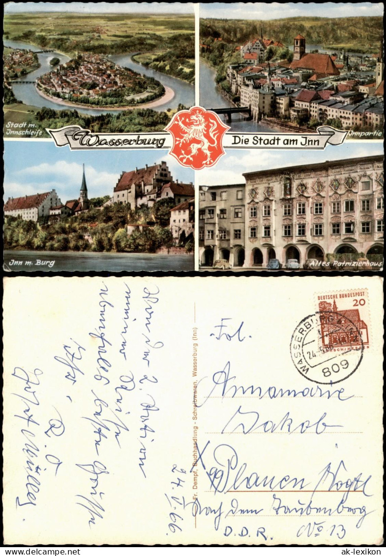 Wasserburg Am Inn Wasserburg A. Inn Innschleife, Ilmpartie, Patrizierhaus 1966 - Wasserburg (Inn)