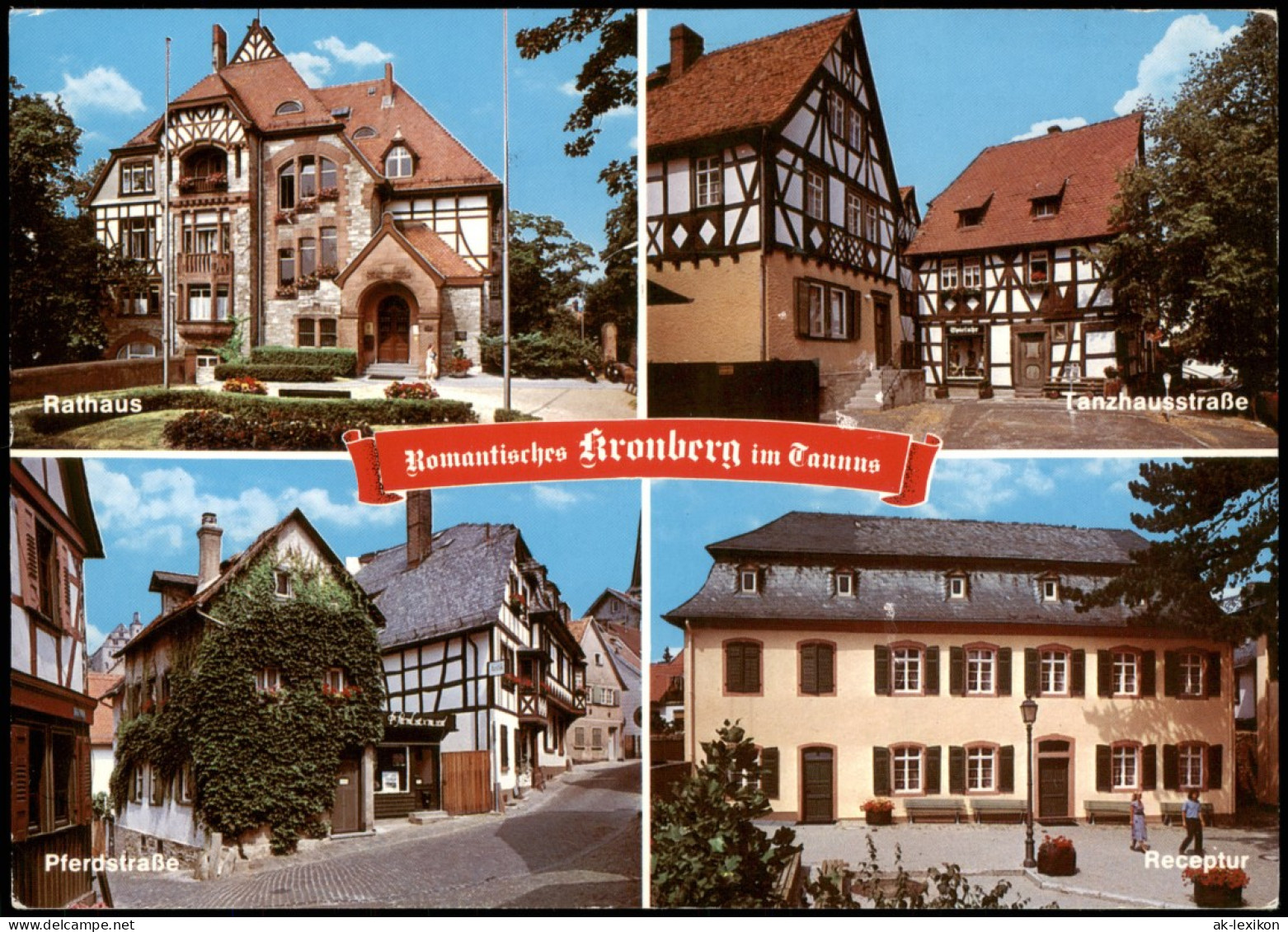 Kronberg / Cronberg (Taunus) Rathaus, Tanzhausstraße, Pferdstraße 1996 - Kronberg