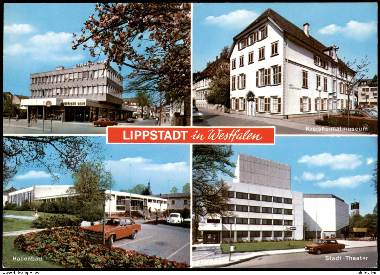 Ansichtskarte Lippstadt Kreisheimatmuseum, Deutsche Bank 1979 - Lippstadt