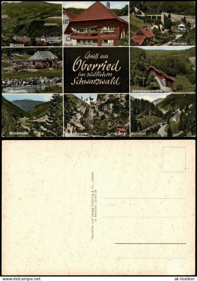 Ansichtskarte Oberried (Breisgau) Sägemühle, Stadtansichten 1965 - Autres & Non Classés