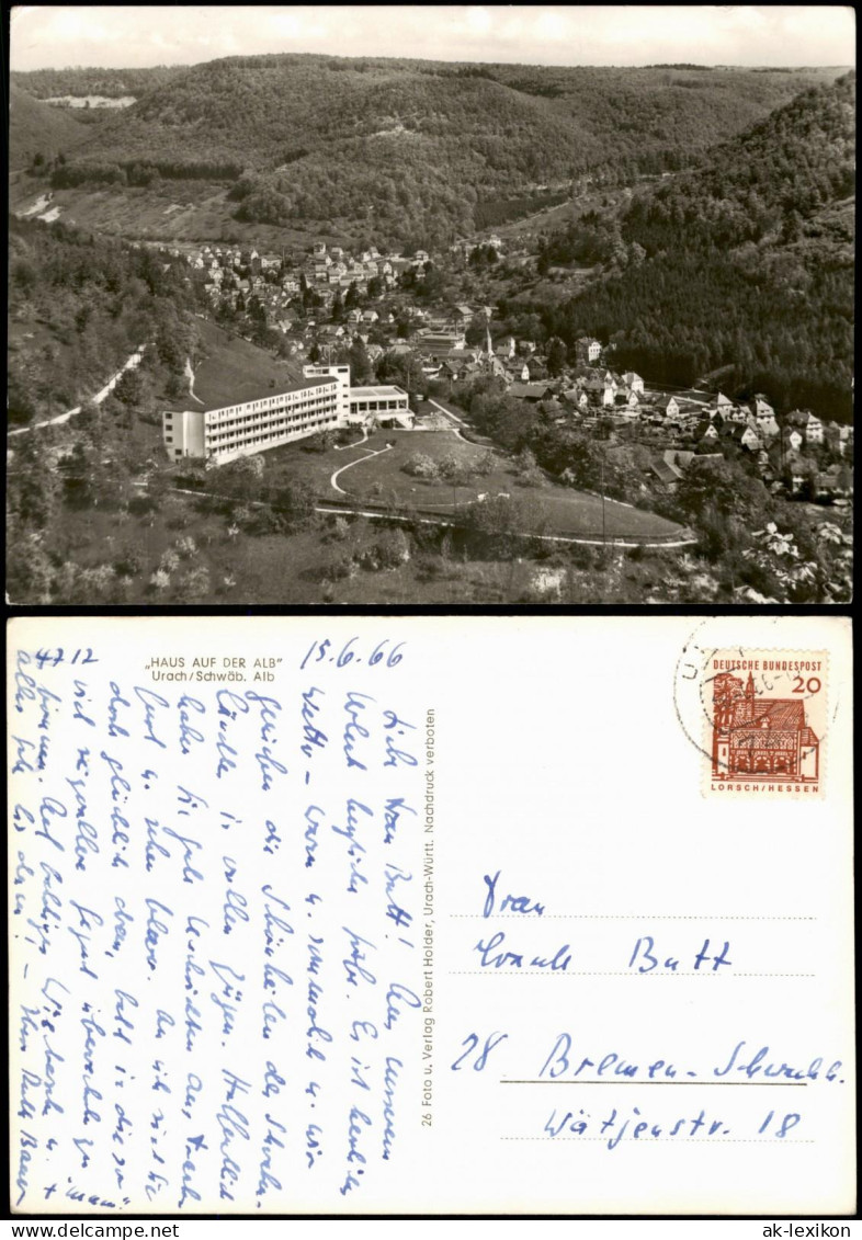 Ansichtskarte Bad Urach Haus Auf Der Alb - Fotokarte 1966 - Bad Urach