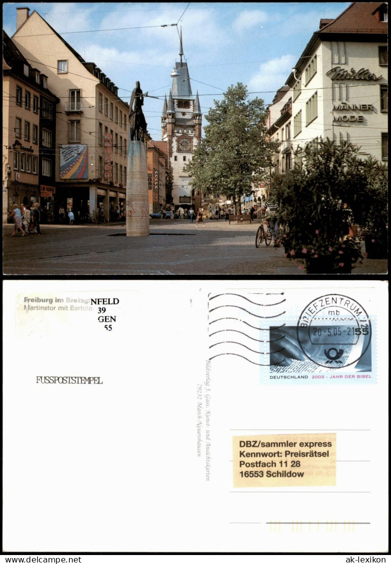 Ansichtskarte Freiburg Im Breisgau Martinstor, Straße 2005 - Freiburg I. Br.