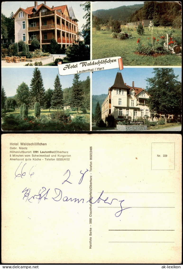 Ansichtskarte Lautenthal Hotel Waldschlößchen 1974 - Other & Unclassified