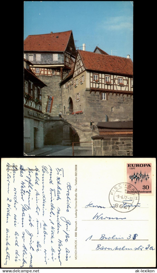Ansichtskarte Kronach Bamberger Tor, Fotogeschäft 1972 - Kronach