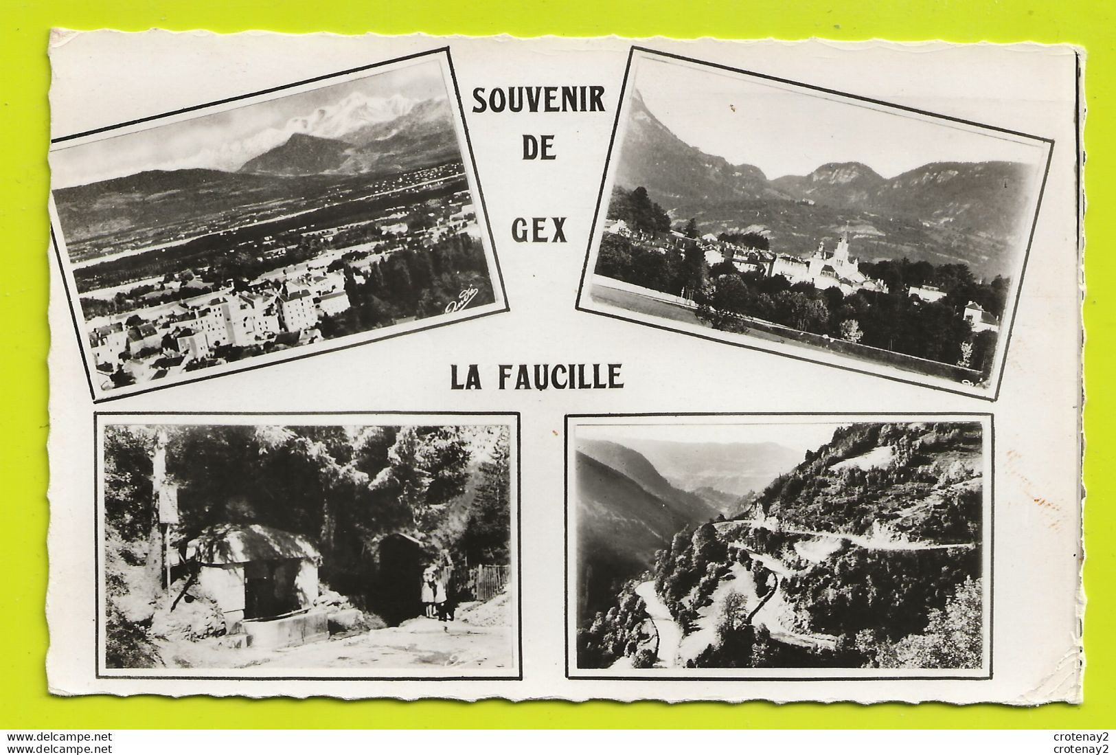 01 Souvenir De GEX LA FAUCILLE N°5300 Multivues De 1955 édition Spéciale Laurac Fils - Gex