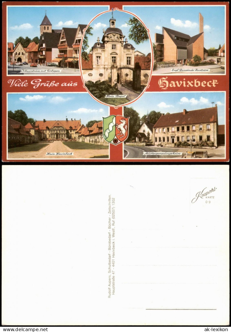 Havixbeck Mehrbildkarte Mit Ortszentrum, Häusern, Müttergenesungsheim 1980 - Other & Unclassified