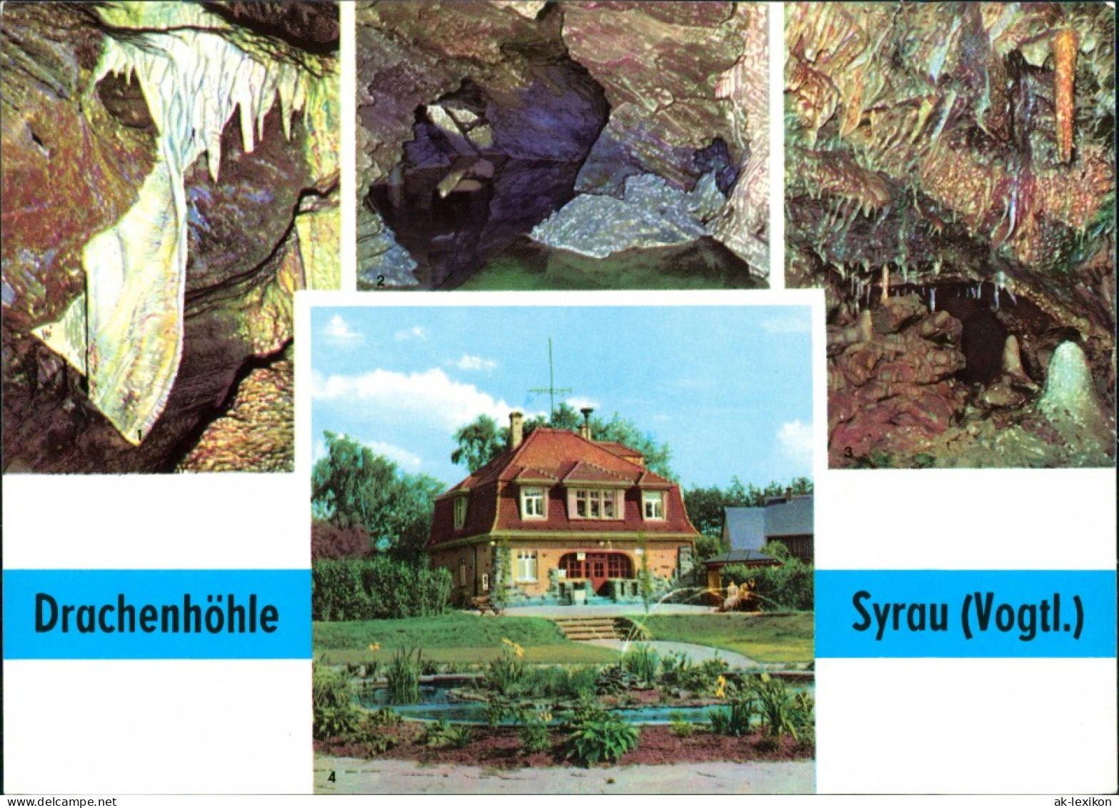 Syrau Vogtland Drachenhöhle  Elefantenohr Schatzkammer Mit  Springbrunnen 1980 - Syrau (Vogtland)