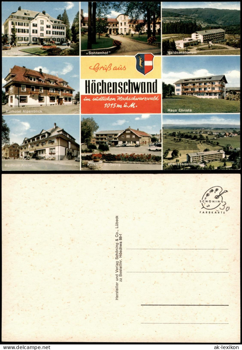 Höchenschwand Mehrbild-AK   Kurhotel Alpenblick, Haus Christa Kurheimen 1990 - Hoechenschwand
