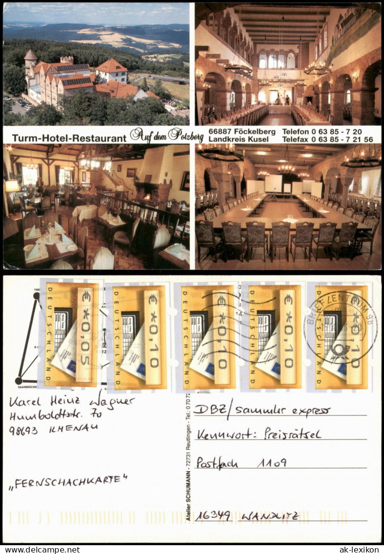 Föckelberg (Lk Kusel) Turm-Hotel-Restaurant Mit Innenansichten 1986 - Sonstige & Ohne Zuordnung