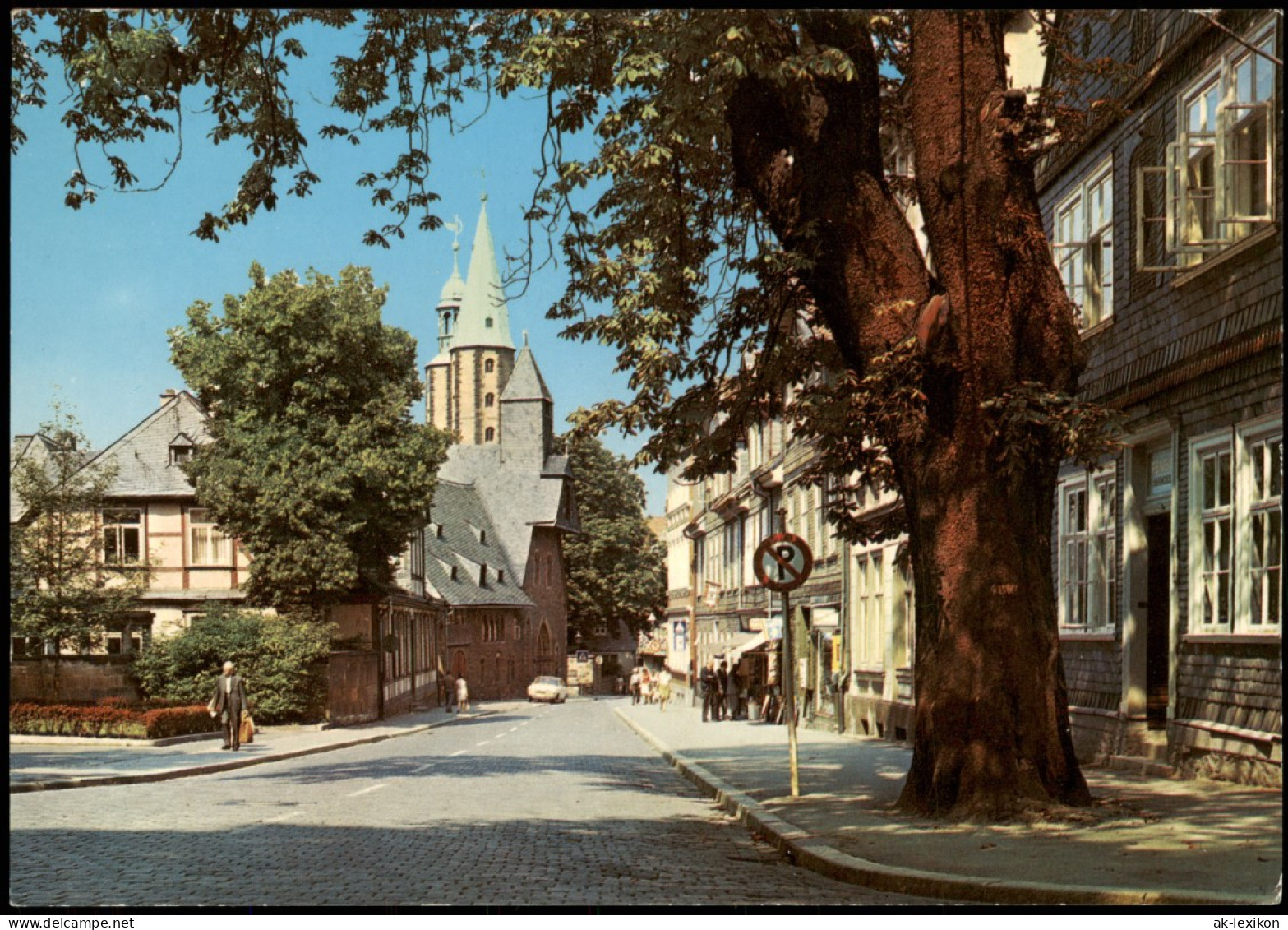 Ansichtskarte Goslar Strassen Partie An Der Marktkirche 1970 - Goslar