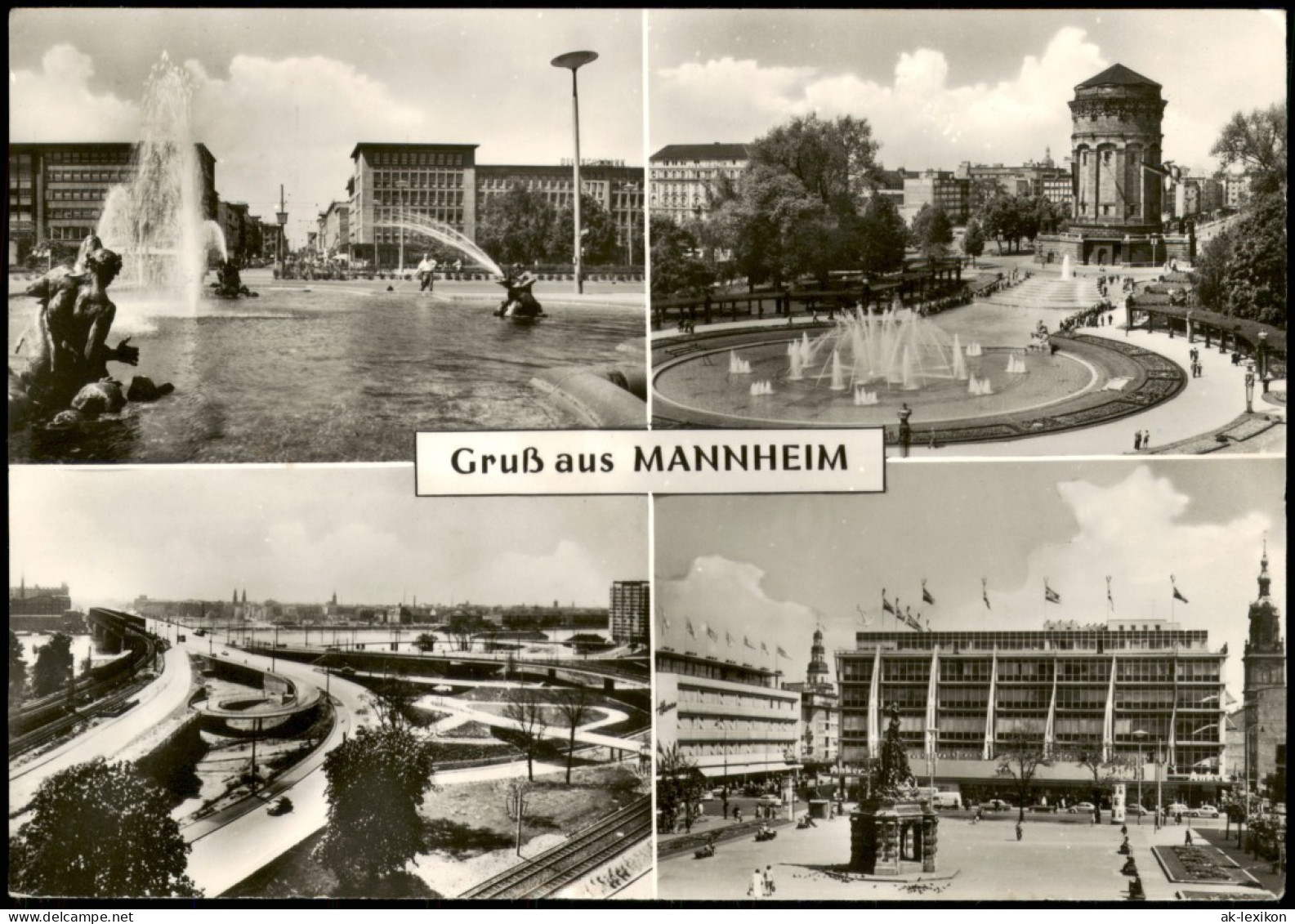 Ansichtskarte Mannheim 4 Bild: Planken, Stadtansichten 1960 - Mannheim