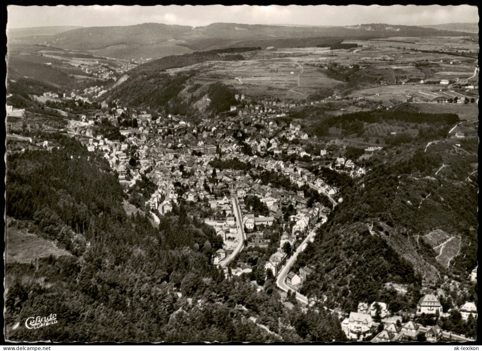 Ansichtskarte Idar-Oberstein Luftbild 1960 - Idar Oberstein