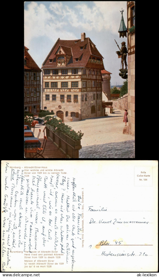 Ansichtskarte Nürnberg Partie Am Albrecht-Dürer-Haus 1960 - Nuernberg