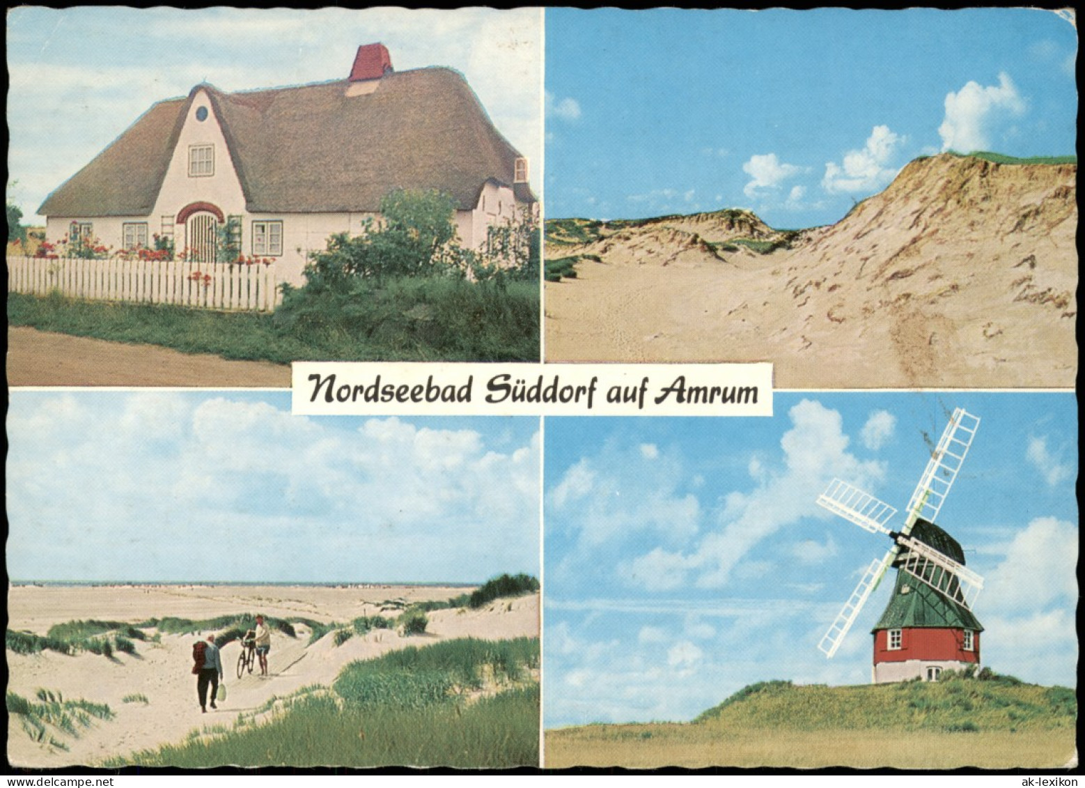 Süddorf Sössaarep Sydtorp-Nebel (Amrum) Windmühle, Fischerhaus, Dünen 1976 - Altri & Non Classificati