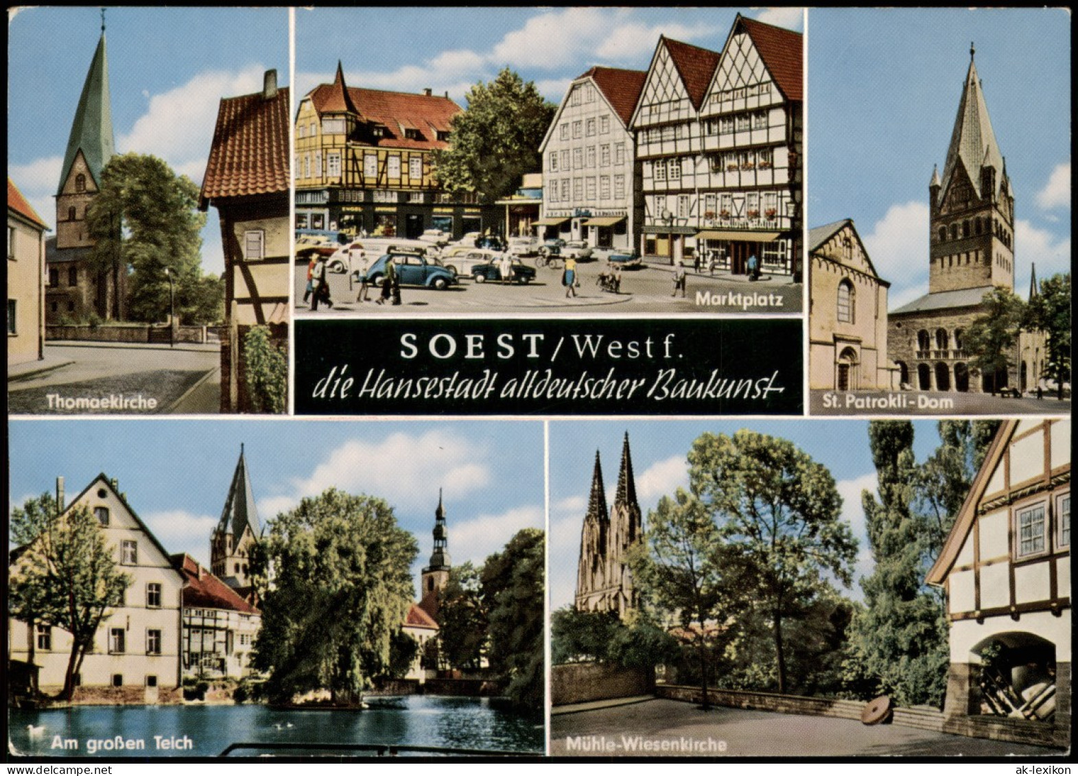 Ansichtskarte Soest Mehrbild-AK Mit Kirche, Marktplatz, Dom Uvm. 1965 - Soest