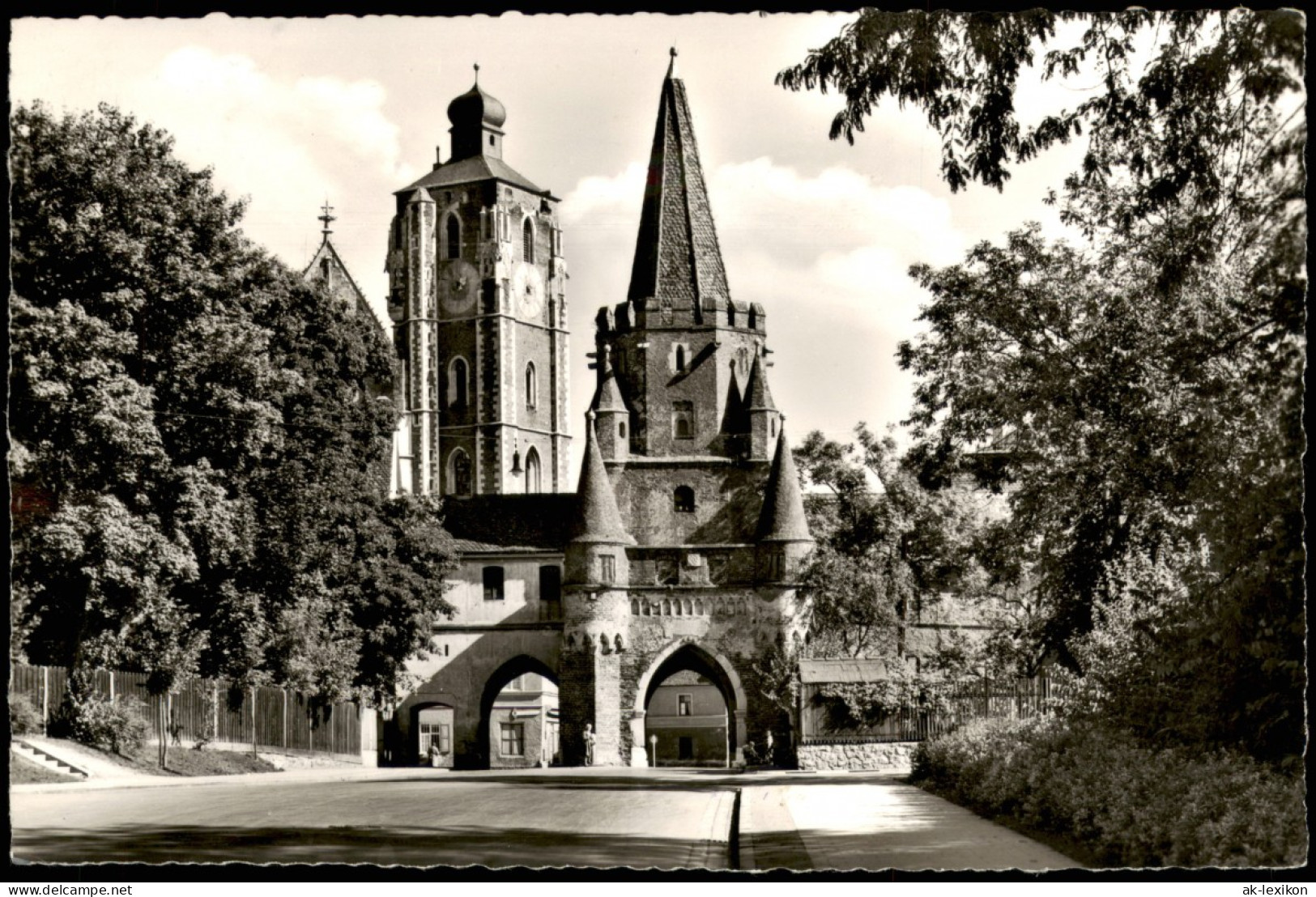 Ansichtskarte Ingolstadt Kreuztor, Blick Auf Die Obere Pfarrkirche 1962 - Ingolstadt