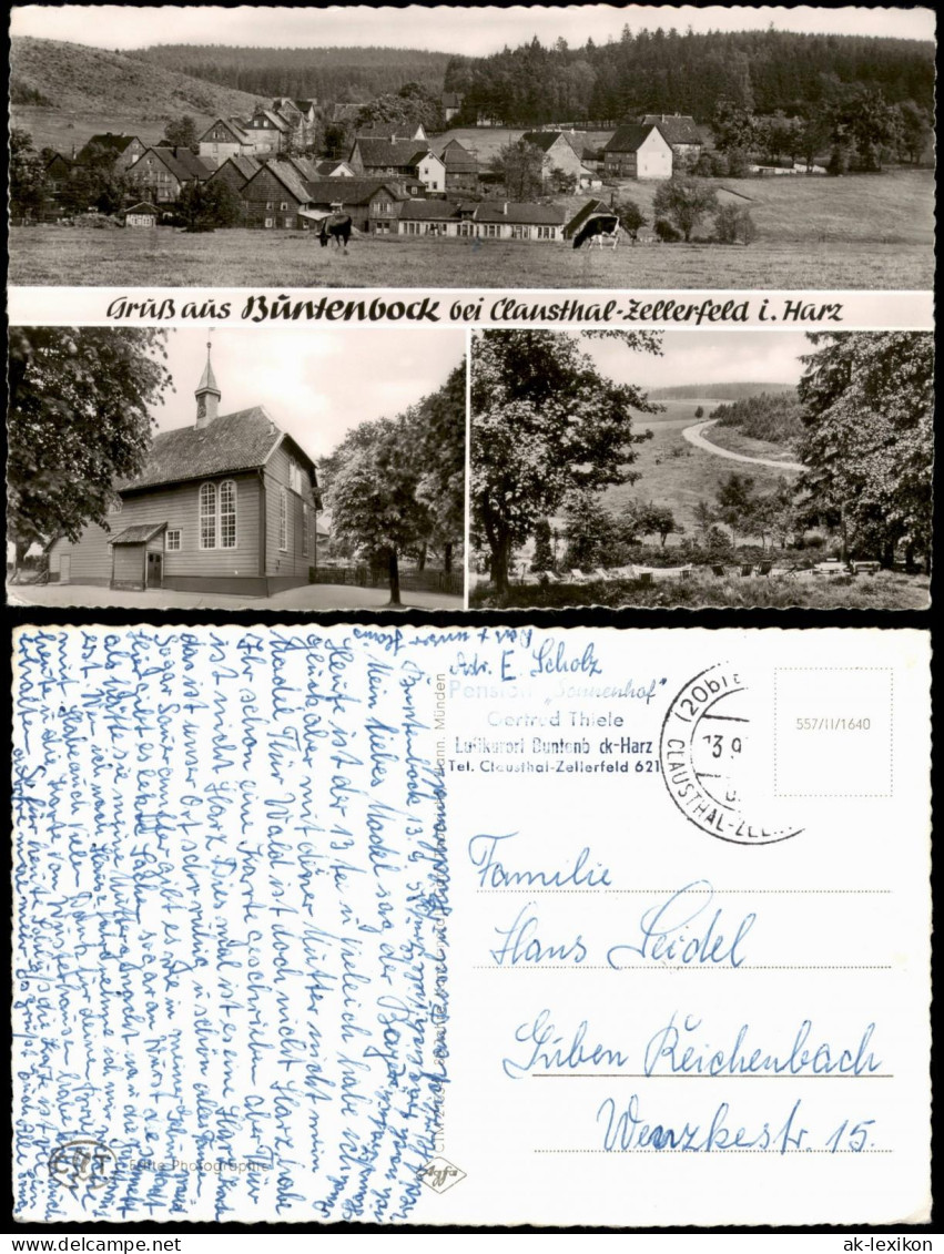 Ansichtskarte Clausthal-Zellerfeld 3 Bild: Buntenbock 1964 - Clausthal-Zellerfeld