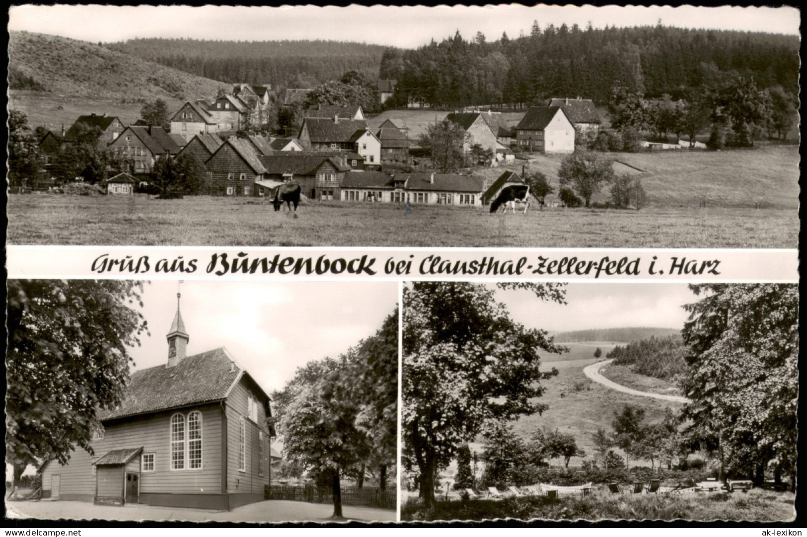 Ansichtskarte Clausthal-Zellerfeld 3 Bild: Buntenbock 1964 - Clausthal-Zellerfeld