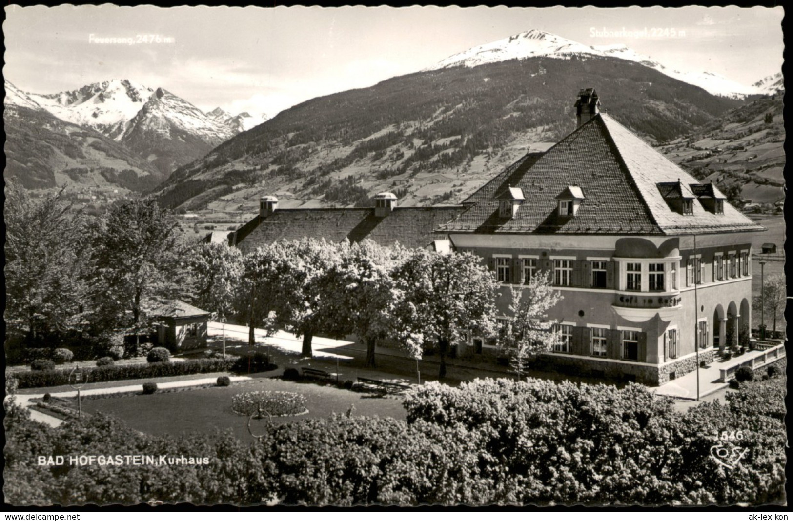 Ansichtskarte Bad Hofgastein Partie Am Kurhaus 1953 - Other & Unclassified