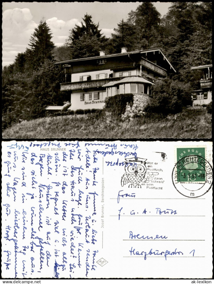 Ansichtskarte Berchtesgaden Haus Brunner 1961 - Berchtesgaden