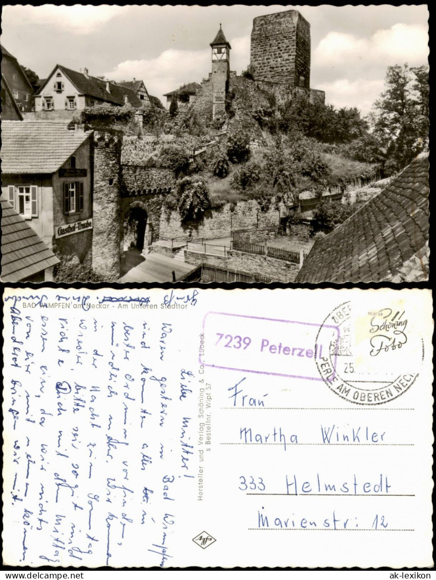 Ansichtskarte Bad Wimpfen Partie Am Unteren Stadttor 1960 - Bad Wimpfen