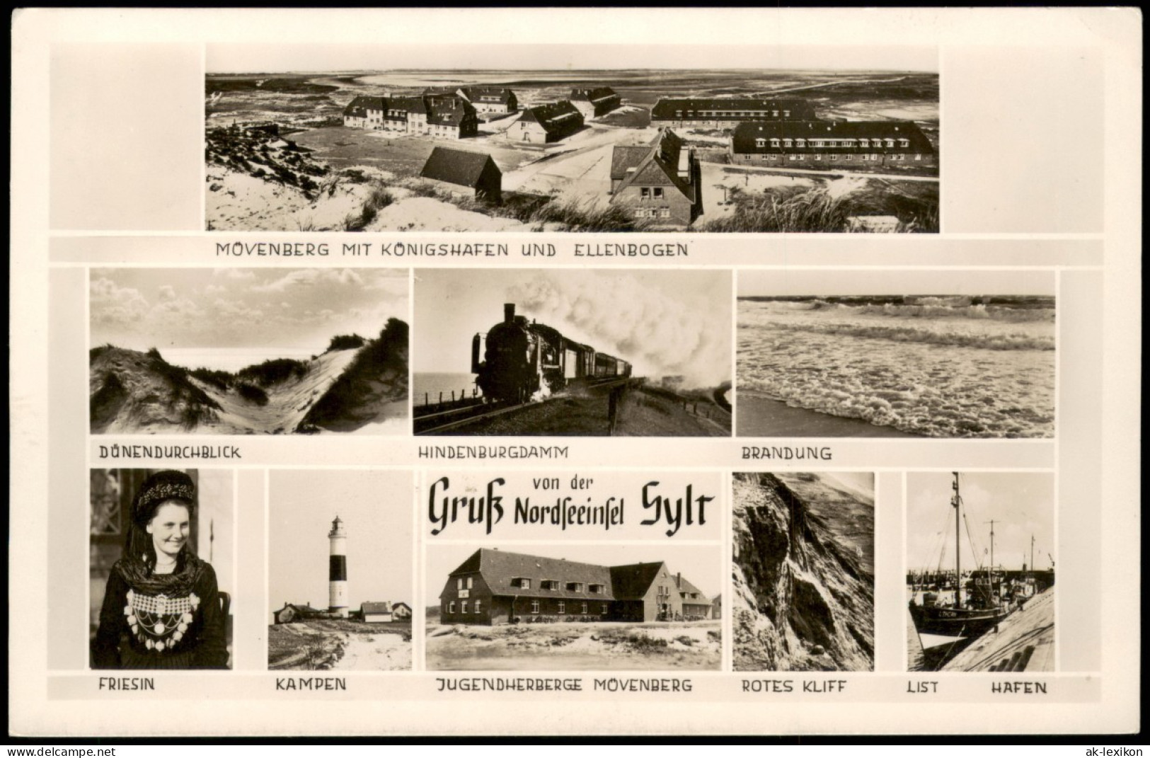Sylt  Insel Ansichten Ua. Kampen, Jugendherberge Mövenberg, List Uvm. 1955 - Altri & Non Classificati