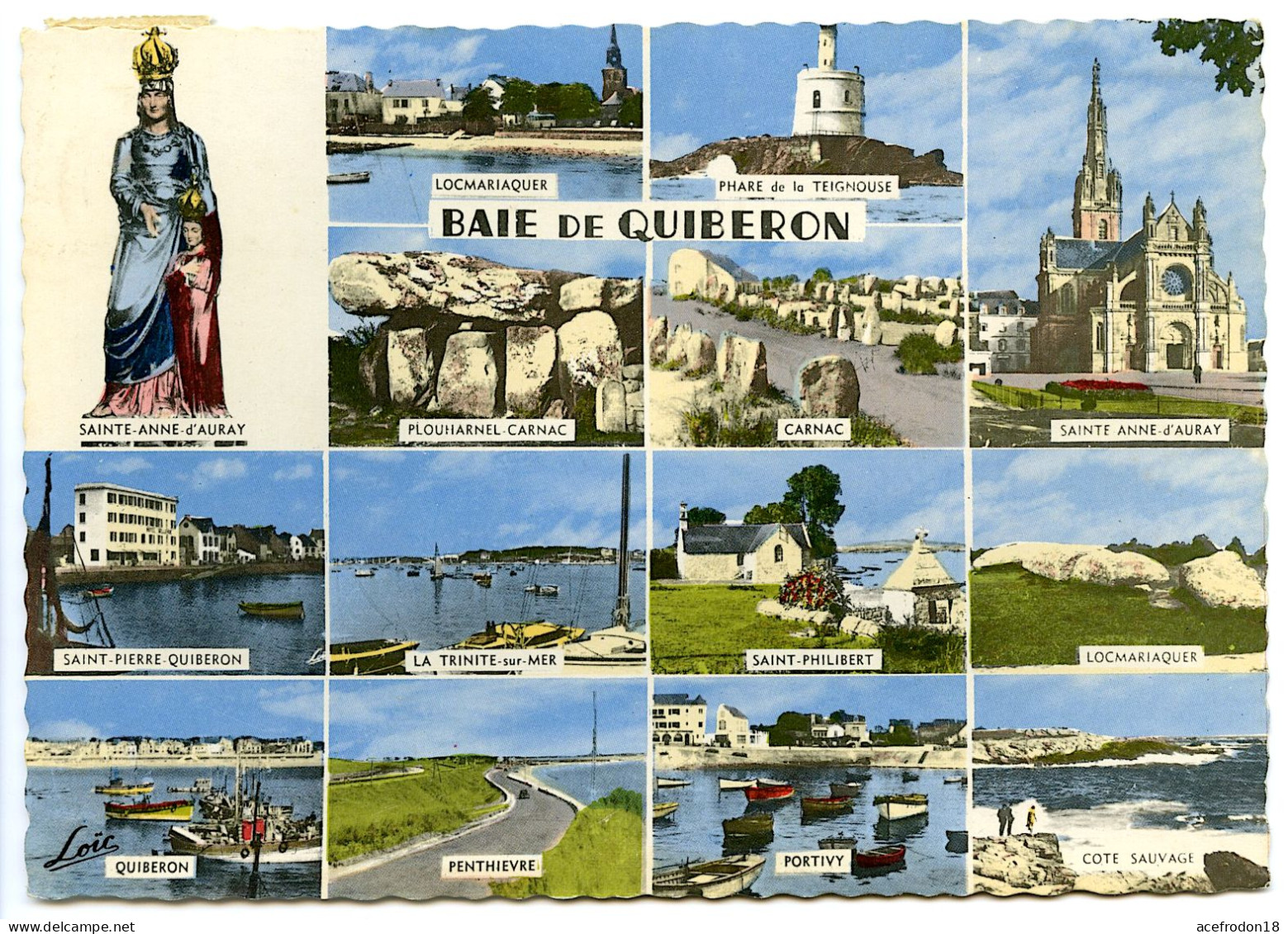 La Baie De Quiberon - Carte Multivues - Quiberon