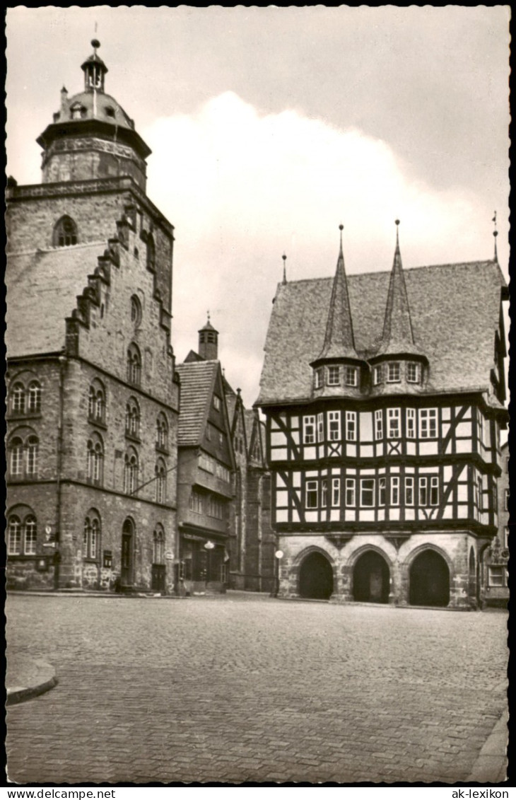 Ansichtskarte Alsfeld Partie Am Marktplatz 1960 - Altri & Non Classificati