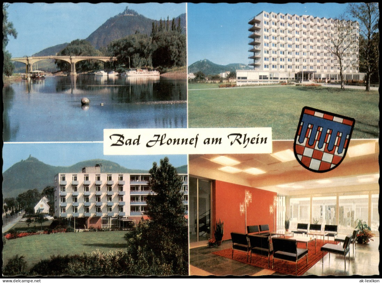 Ansichtskarte Bad Honnef Mehrbildkarte Mit 4 Ortsansichten 1975 - Bad Honnef
