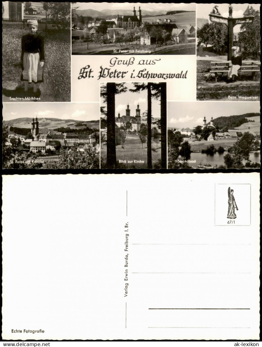 St. Peter (Hochschwarzwald)   Mehrbild: Trachten, Wegweiser, Stadt 1962 - St. Peter