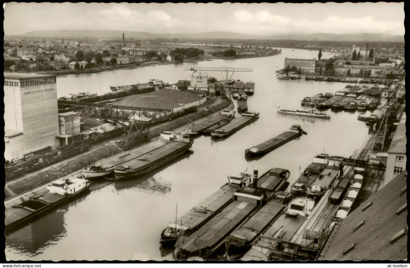 Ansichtskarte  DER RHEIN AM DREILÄNDERECK Rhein (Fluss) Luftbild 1964 - Non Classés