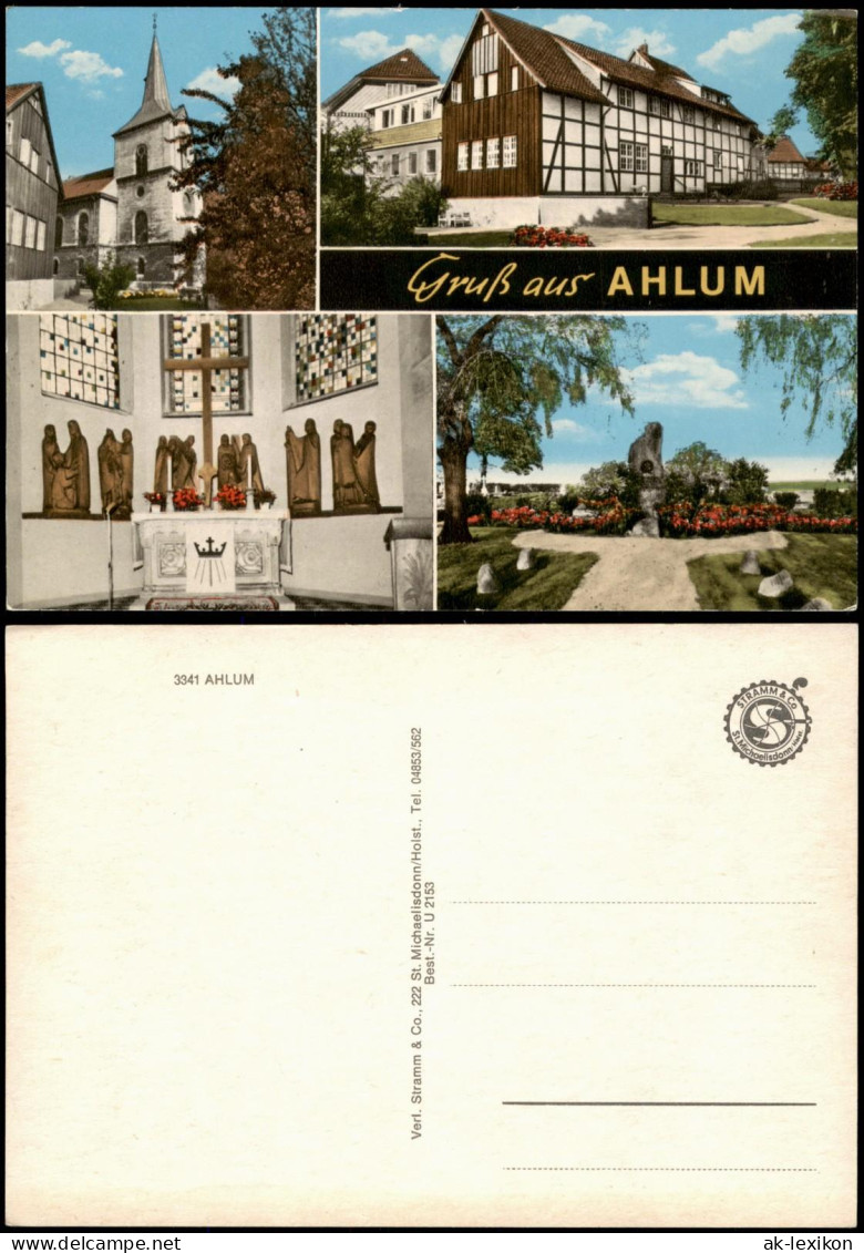 Ansichtskarte Ahlum Mehrbildkarte Mit Ortsansichten Und Kirche 1960 - Autres & Non Classés