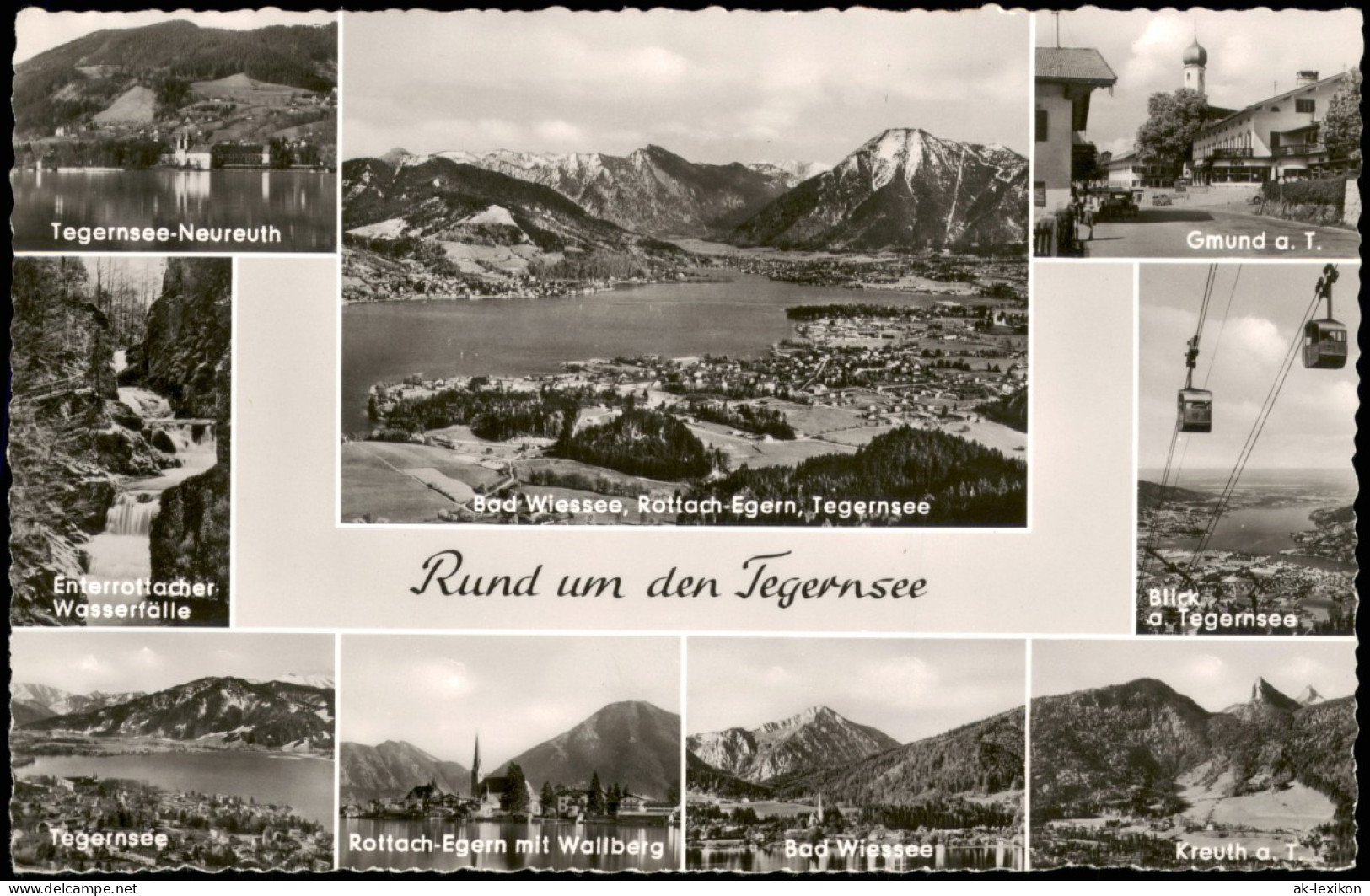 Ansichtskarte Bad Wiessee Tegernsee - Städte Gmund, Rottach 1965 - Bad Wiessee