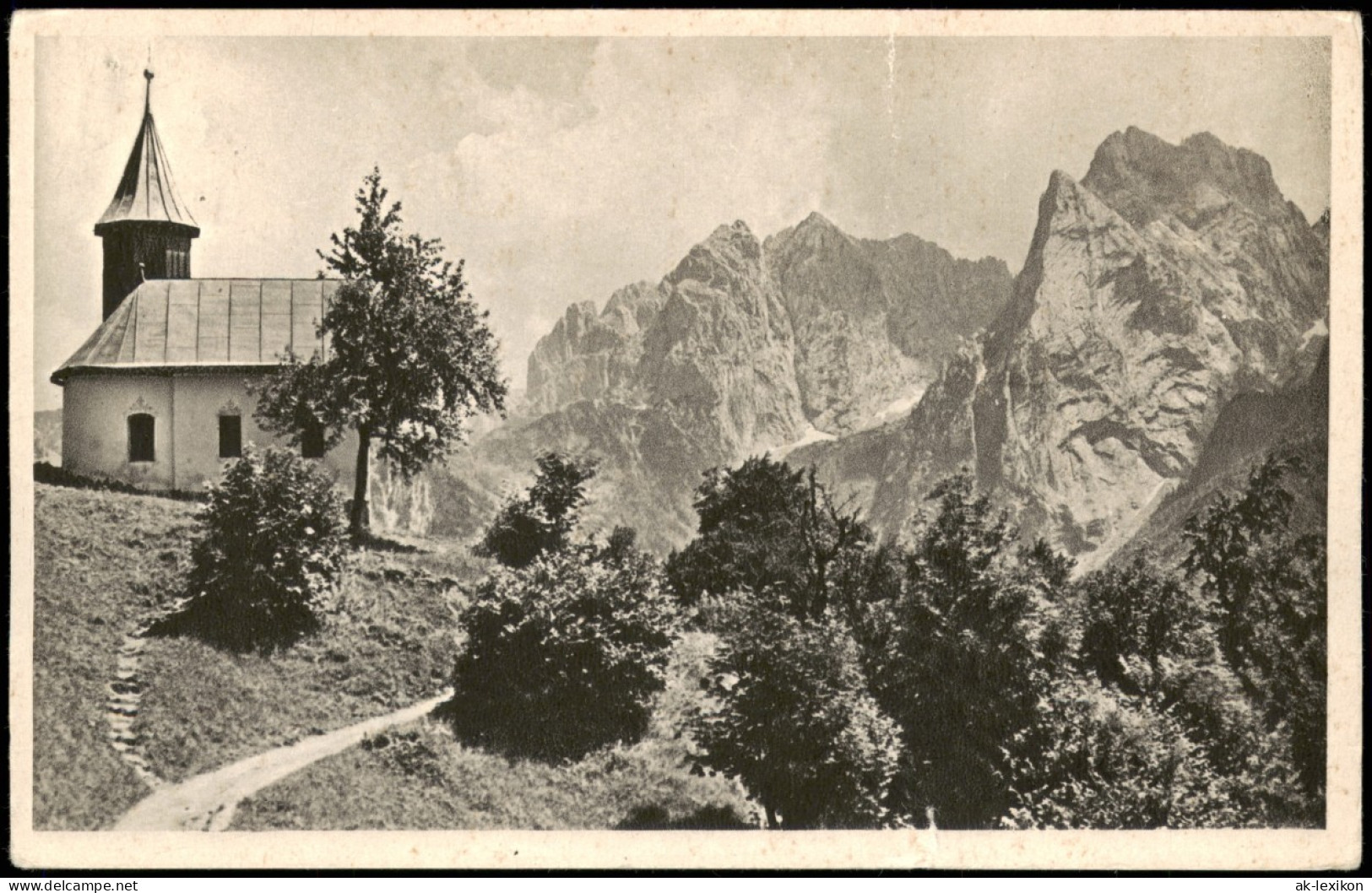 Ansichtskarte .Tirol Antoniuskapelle Blick Zum Wilden Kaiser 1950 - Autres & Non Classés