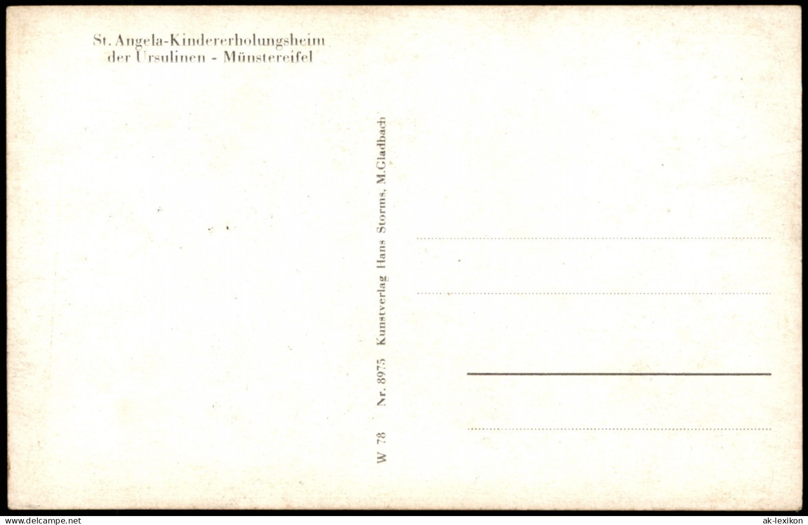 Münstereifel Panorama Mit St. Angela-Kindererholungsheim Der Ursulinen 1950 - Autres & Non Classés