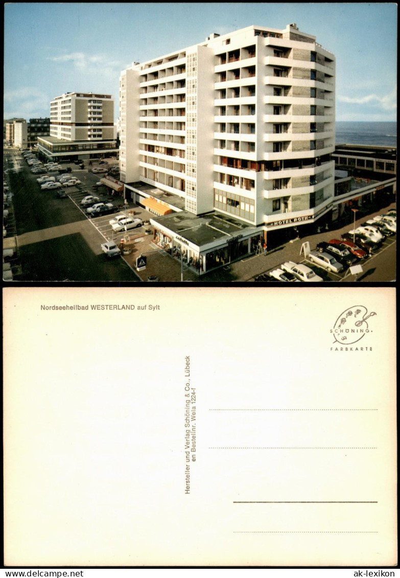 Ansichtskarte Westerland-Sylt Hotel Roth, Straßenpartie 1976 - Altri & Non Classificati